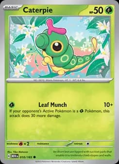 Caterpie card in English