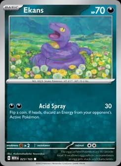 Ekans card in English