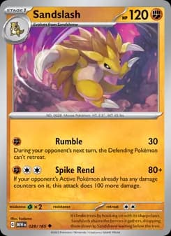Sandslash card in English