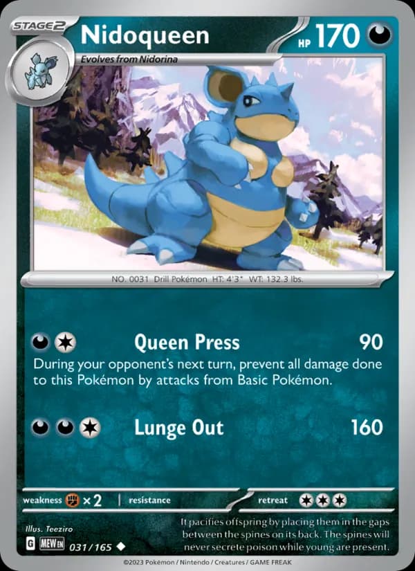 Nidoqueen card in English