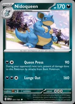 Nidoqueen card in English