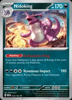 Nidoking card in English