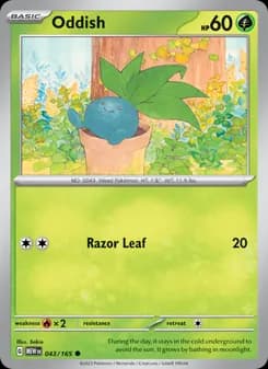 Oddish card in English