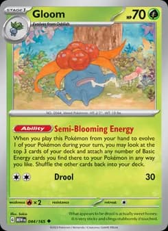 Gloom card in English