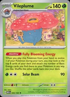 Vileplume card in English
