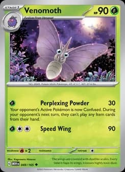 Venomoth card in English