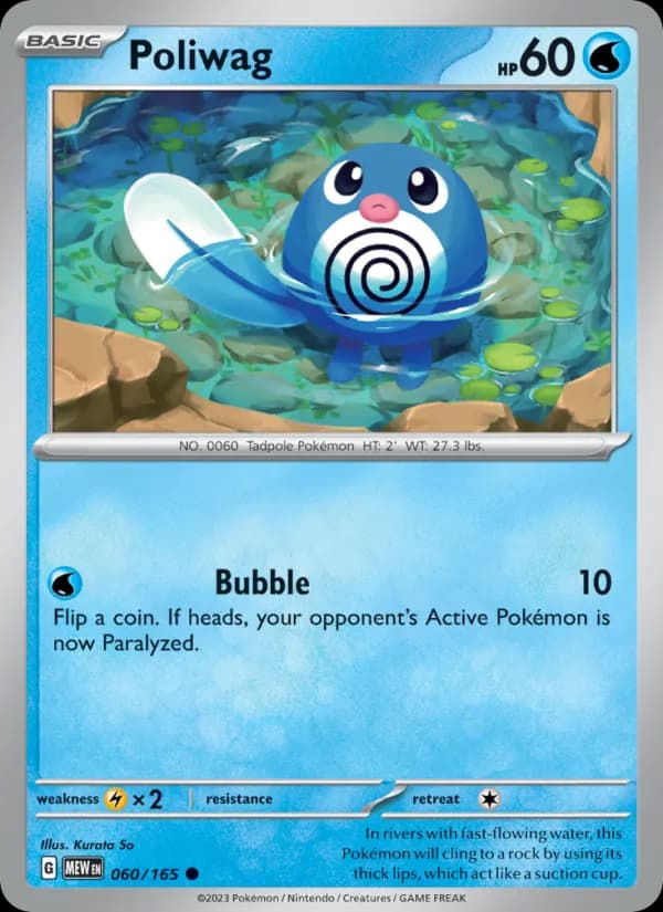 Poliwag card in English