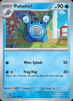 Poliwhirl card in English