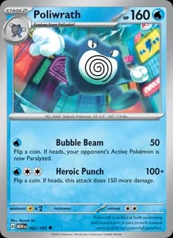 Poliwrath card in English