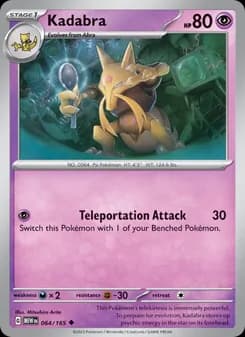 Kadabra card in English