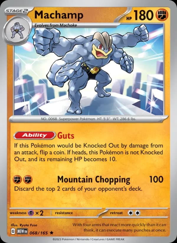 Machamp card in English