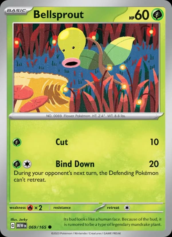 Bellsprout card in English