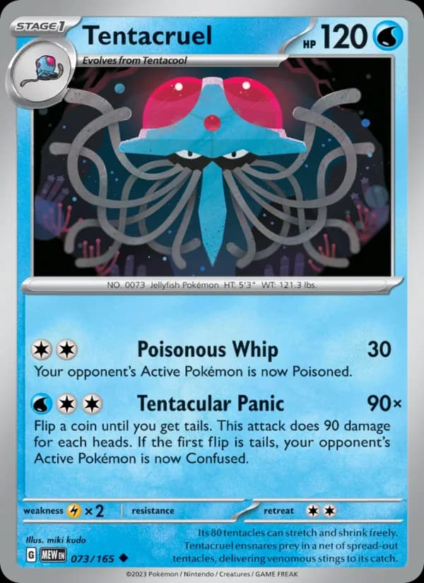 Tentacruel card in English