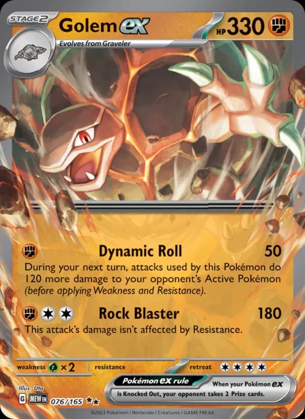 Golem ex card in English
