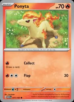Ponyta card in English