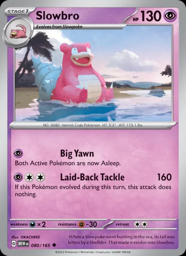 Slowbro card in English