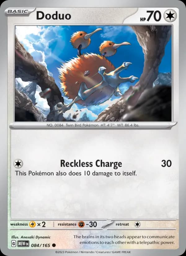 Doduo card in English