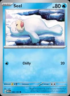 Seel card in English