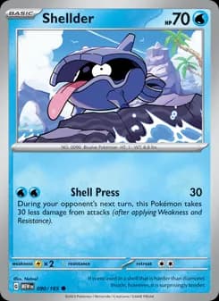 Shellder card in English