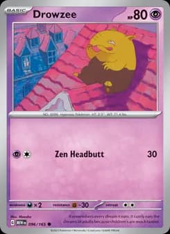 Drowzee card in English