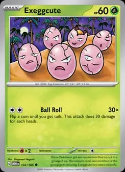 Exeggcute card in English