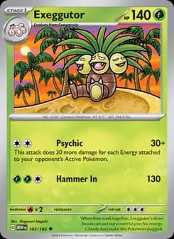 Exeggutor card in English