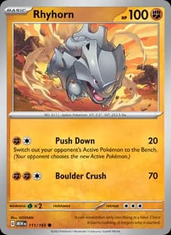 Rhyhorn card in English