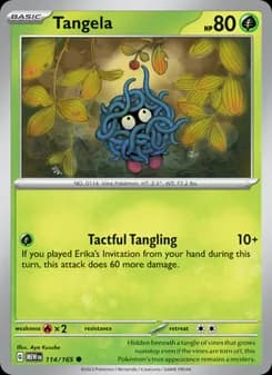 Tangela card in English