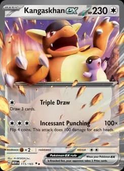 Kangaskhan ex card in English
