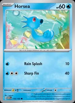 Horsea card in English