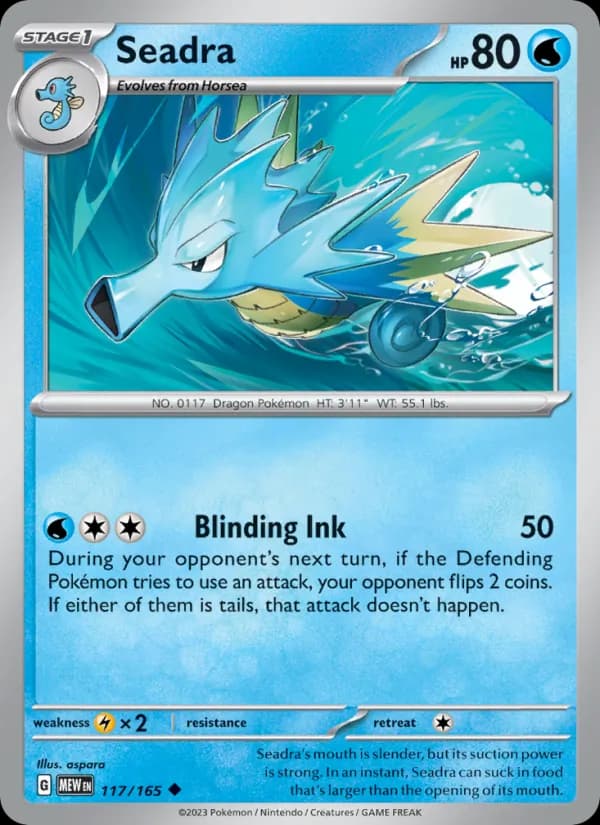 Seadra card in English