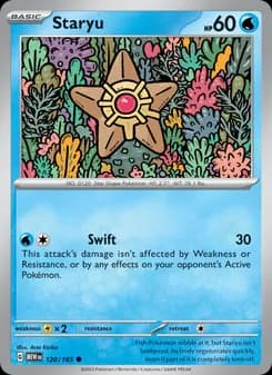 Staryu card in English