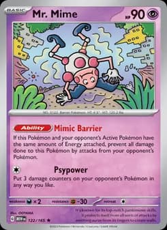 Mr. Mime card in English
