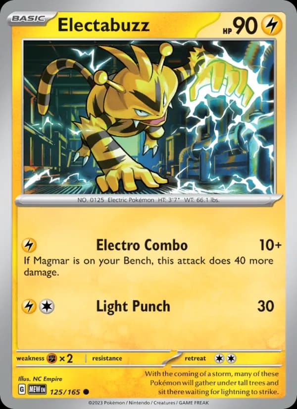 Electabuzz card in English
