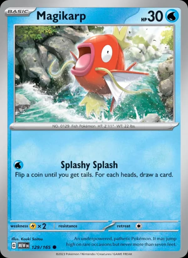 Magikarp card in English