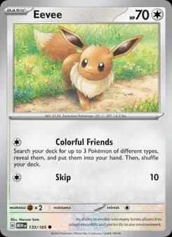 Eevee card in English