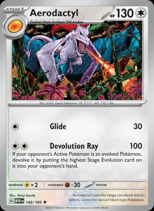 Aerodactyl card in English