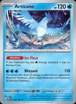 Articuno card in English