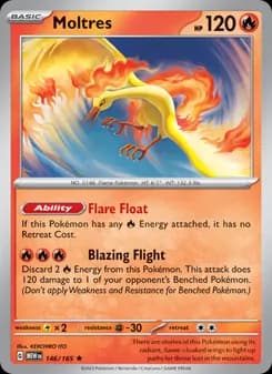 Moltres card in English