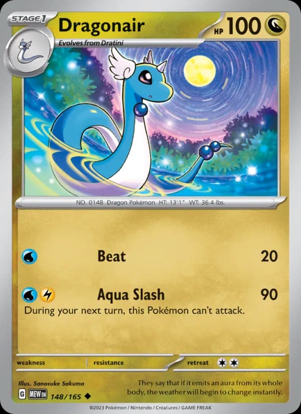 Dragonair card in English