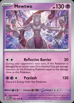 Mewtwo card in English