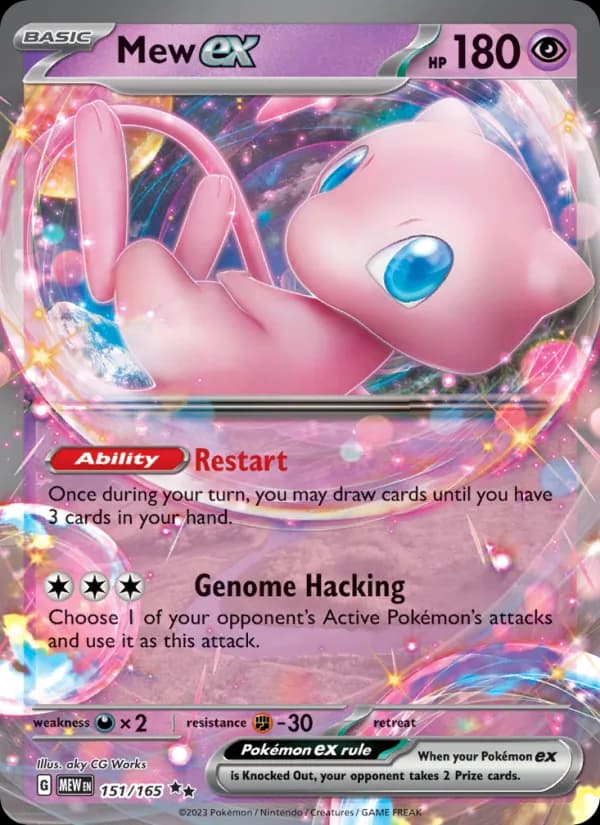 Mew ex card in English