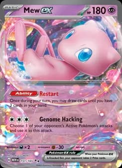 Mew ex card in English