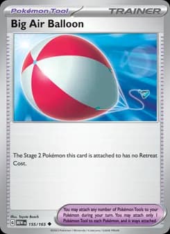 Big Air Balloon card in English
