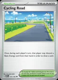 Cycling Road card in English