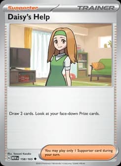 Daisy's Help card in English