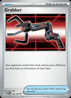 Grabber card in English