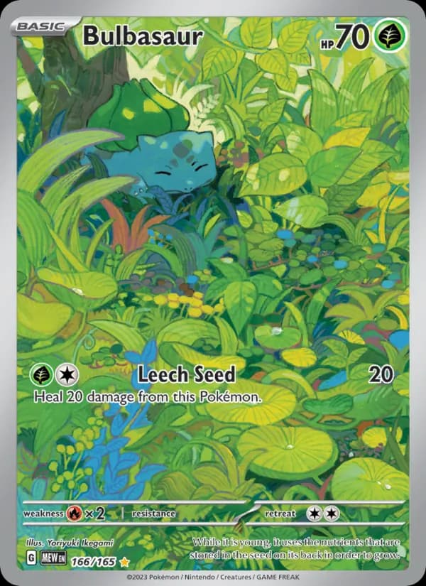 Bulbasaur card in English