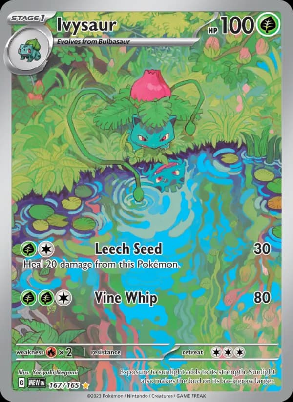 Ivysaur card in English