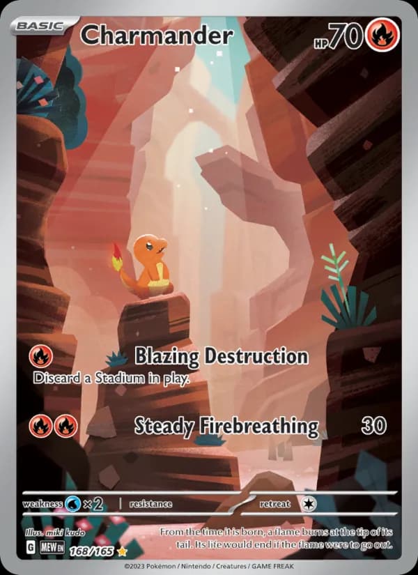 Charmander card in English
